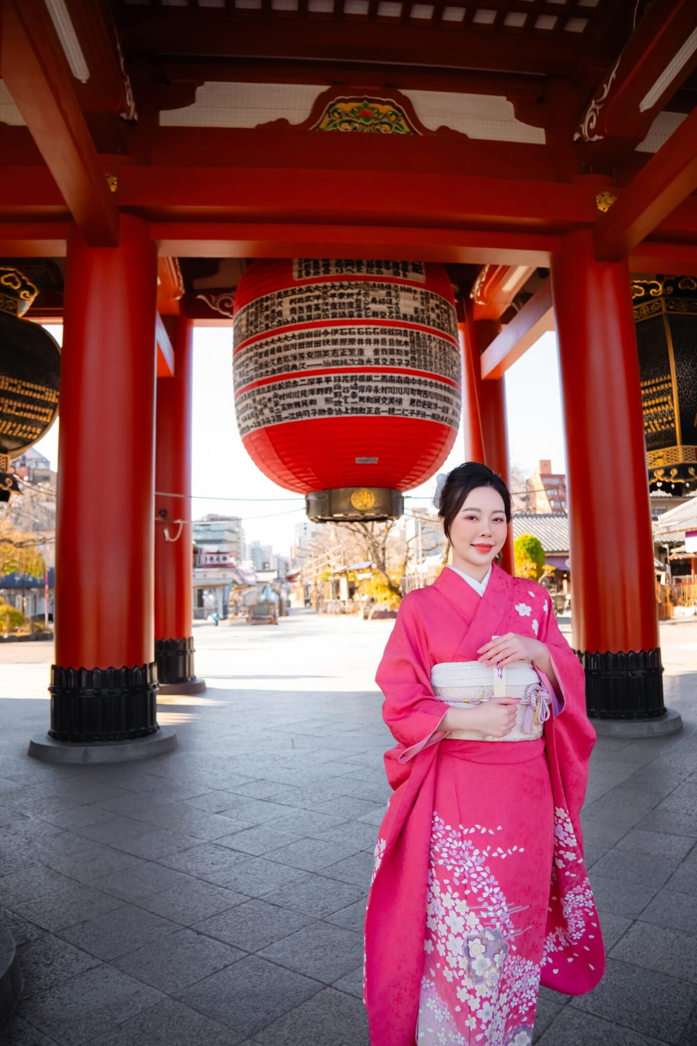 Furisode kimono rental in Asakusa Tokyo