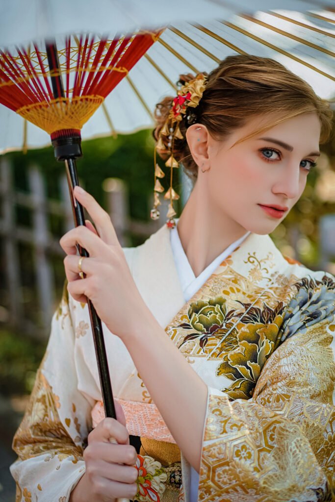 Grand premium furisode kimono in Asakusa Tokyo