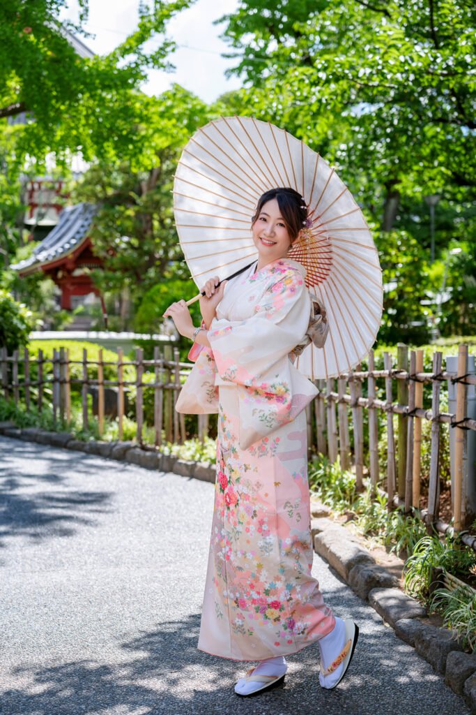 Traditional kimono experience in Asakusa Tokyo